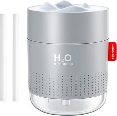 Ultrasone Luchtbevochtiger 500ml - Stil - LED Nachtlampje - Automatische Uitschakeling - Voor Slaapkamer, Kantoor en Kinderkamer