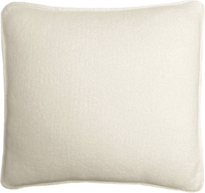 Abbey white structure recycled wool square cushion