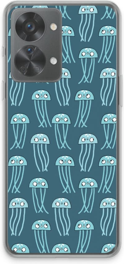 Case Company® - Hoesje geschikt voor OnePlus Nord 2T hoesje - Kwallie - Soft Cover Telefoonhoesje - Bescherming aan alle Kanten en Schermrand