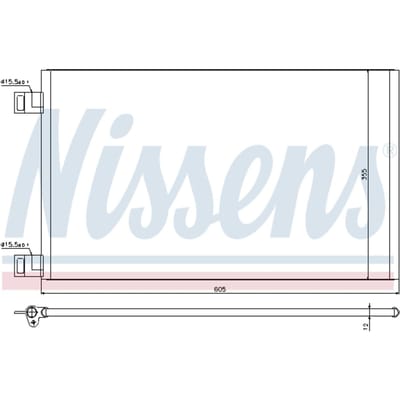 Condensator, airconditioning NISSENS 940184