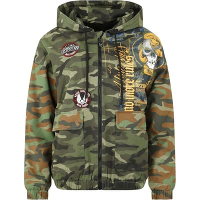 Rock Rebel by EMP - Rock Tussenseizoensjas - Camouflagejas - S tot M - voor Vrouwen - camouflage