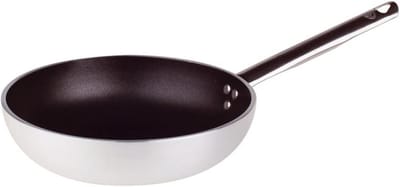 Koekenpan Hoog - Aluminium Pan - Snel Bakken - Non-stick Laag - 32 cm - Zilver Zwart
