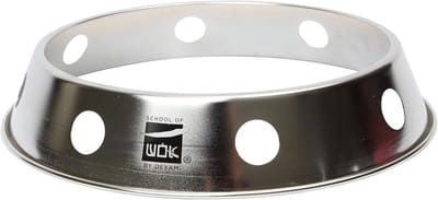 Wokring Roestvrij Staal 25,4 cm voor Ronde Bodem Woks