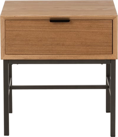 J-Line bijzettafel Op Onderstel - hout/metaal - naturel