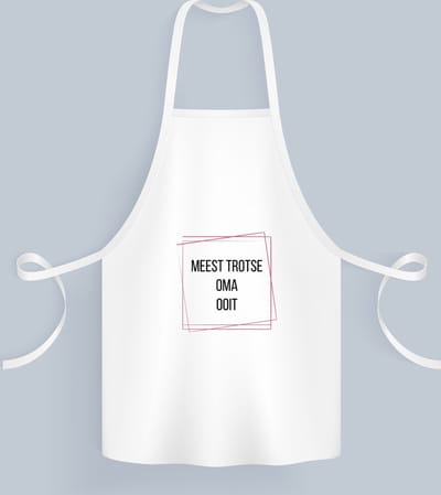 Akyol - meest trotse oma ooit Keukenschort - Oma - trotse oma - verjaardagscadeau - verjaardag - cadeau - cadeautje voor oma - oma artikelen - kado - geschenk - gift - 82 bij 71 cm