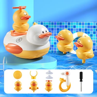 2 Stijlen Schattige Waterbad Eend Douche Elektrische Spuit Badkamer Kinderen Baby Speelgoed Badkuip Nieuw Spel Kraan Zwemmen voor Meisje Cadeau
