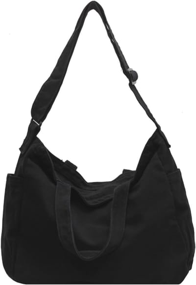 SIM FITNESSX Uniseks schoudertas/schoudertas corduroy tas handtas linnen tas dames shopper tas fashion stoffen tas voor dagelijks gebruik / kantoor / school / reizen