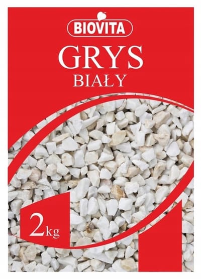 Biovita - Witte Marmeren Grind - 8-16mm - 2kg - Decoratieve Steen