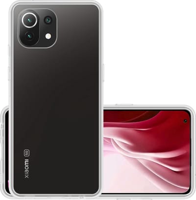 Hoesje - Geschikt voor Xiaomi 11 Lite 5G NE - Sterk & Shockproof - Hoes Cover - Siliconen Case - Transparant
