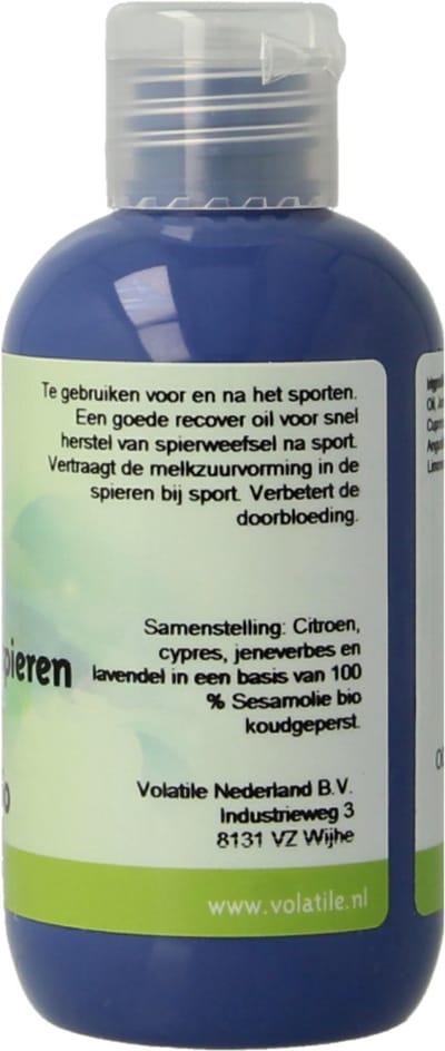 Volatile Massageolie sesam belaste spieren 100 Milliliter