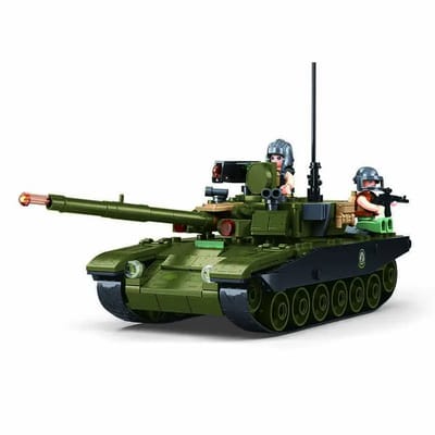 Sluban Army Tank IFR T-90 AS bouwspeelgoed kinderen vanaf 8 jaar - Constructiespeelgoed modelbouw - bouwdoos met 318 bouwstenen - M38-B1257