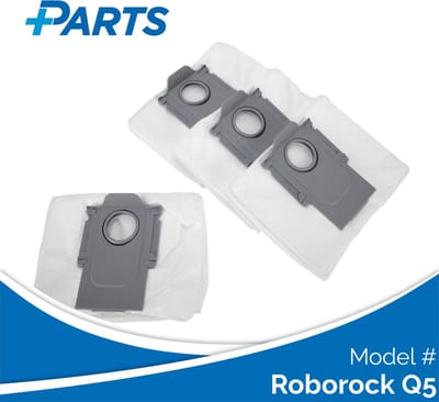 Roborock Q5 Stofzakken (4 Stuks, Plus.Parts® alternatief voor 8.02.0132)