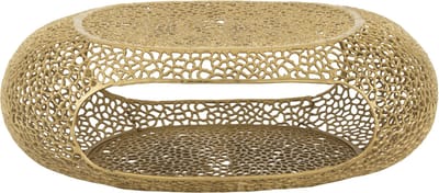 J-Line salontafel Ovaal - aluminum - goud - large
