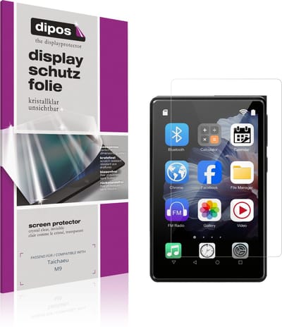 dipos – 4x Beschermfolie geschikt voor Taichaeu M9 | Krasbestendige & heldere Screenprotector Ultra-Thin