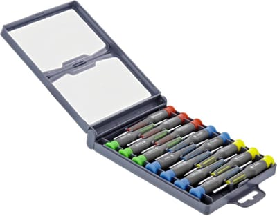 Precisie Schroevendraaierset - Kleine Schroevendraaiers - Elektronica Reparatie - 15 Delige Set - 13cm Handvat - Multicolor
