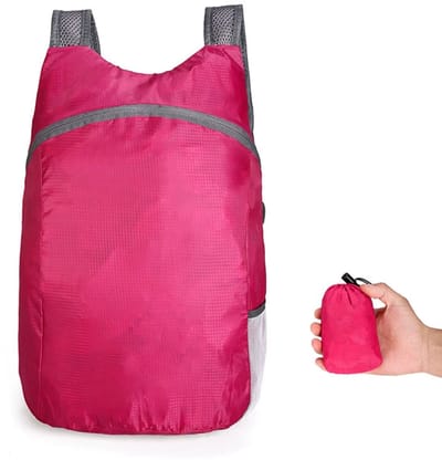 Actie4you® - Compacte Rugzak - Opvouwbare Lichtgewicht Rugzak - Backpack - Spatwaterdicht - Met Waterfleshouder - Incl. Opbergzakje - 20 Liter – Roze