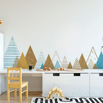 Kinderstickers van Scandinavische bergen, Ememirika, 100 x 170 cm