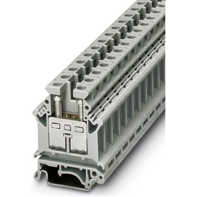 Phoenix Contact 3006014 Doorgangsserieklem 10.2 mm Schroeven Grijs 50 stuk(s)
