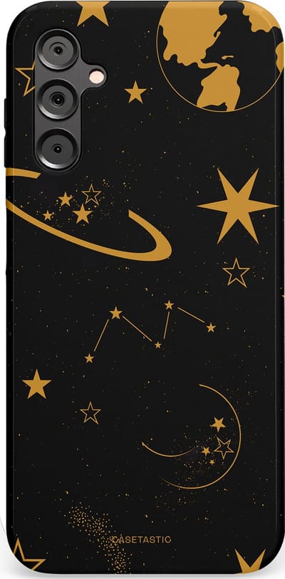 Casetastic Hoesje Geschikt voor Samsung A14 (5G/4G) - Stijlvolle Beschermende Duo-layer Case - Nachtelijk uitzicht