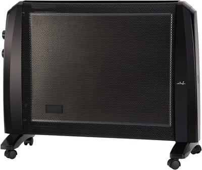 Mica Radiator - Elektrische Kachel - Ruimte Verwarmen - Snelle Warmte - 1500 Watt - Zwart