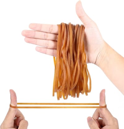 Grote Elastische Bandjes - 30 Stuks - 20 cm - Ideaal voor Kantoor, Opberging en Huisdieren