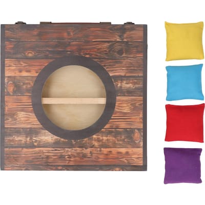Cornhole Spelset Draagbaar Opvouwbaar Interactief Waterbestendig Bonen Zakgooien Spel voor Feest