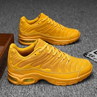 Hoge kwaliteit heren Air Cushion Mesh ademende casual sneakers heren buitensporten atletische wandelschoenen sneakers plus maat 47 44 brown