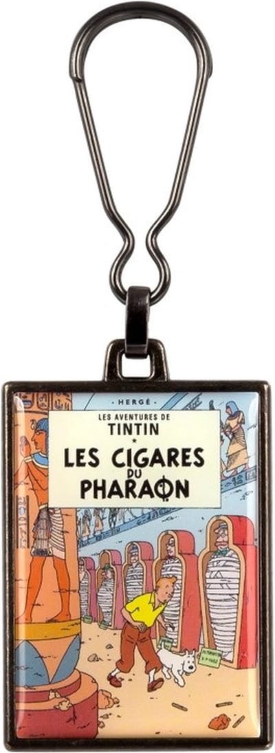 Kuifje Sleutelhanger - De sigaren van de Farao - Metaal - eenzijdig bedrukt - 5,5x4cm