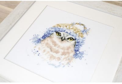 Borduurpakket UILTJE MET MUTS - THE OWL - LUCA-S