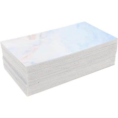 32 PCS Panneaux Muraux Adhésifs PVC Composite Mousse Imperméable Résistant à l'Huile Marbré Panneau Mural Décoratif pour Cuisine white