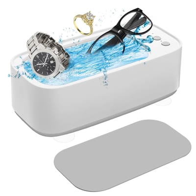 Ultrasone Reiniger - Schoonmaakapparaat - Sieraden Reinigen - 45000 Hz Kracht - 500 ml Inhoud - Wit