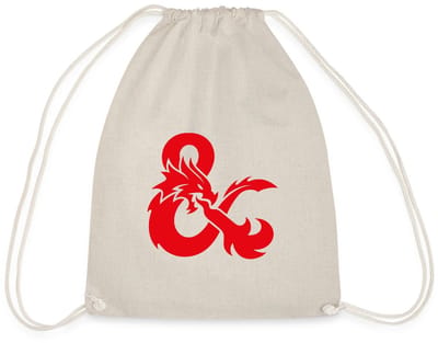 Dungeons And Dragons Logo In Rood Gymtas