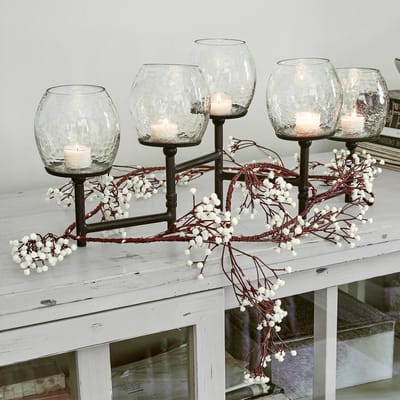 LOBERON Lichtsnoer Fabrielle bruin/wit