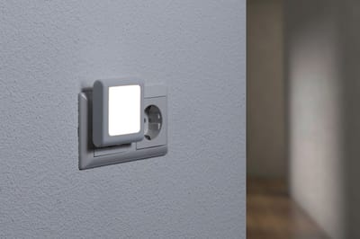 LED Nachtlampje Stekker Met Lichtsensor - Vierkant - Schemersensor - Dimbaar - Warm Wit - 2 Stuks
