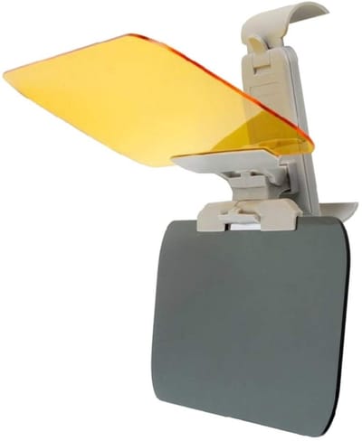 Dailygoods- Zonneklep Auto Verlenging - Oogbeschermer Anti-UV - Voorruit Vizier - Duurzaam PVC - Verstelbare Afmetingen 32x12cm - Compact Opbergbaar