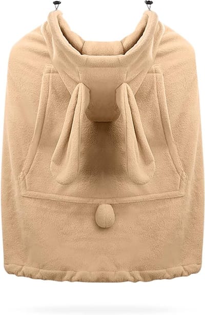 Babydraagzak met capuchon - Draaghoes draagdoek - Baby warm houden - Verstelbaar ontwerp - 303 x 259 x 128 cm