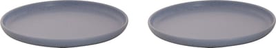 Palmer - Sandy Loam - Bord - 2 stuks - ø 28 cm - Blauw - Stoneware - Bordenset
