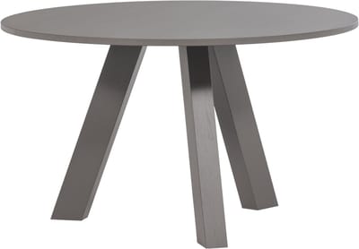 WOOOD Rhonda Eettafel Ø129 CM - Eiken - Warmgrijs- 75x129x129