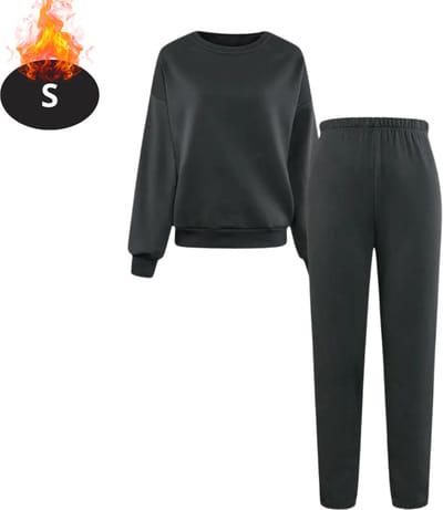 Nivard Joggingpak - Huispak - Volwassenen - Trainingspak - Comfortabel - Joggingsbroek - Tracksuit - Dames - Zilver - S