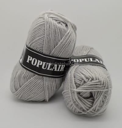 Beijer BV Populair acryl garen - licht grijs (88) - 20 bollen