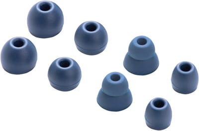 Vervangende Siliconen Oordopjes Set voor Draadloze Oortelefoons - 4 Paar (Marineblauw)