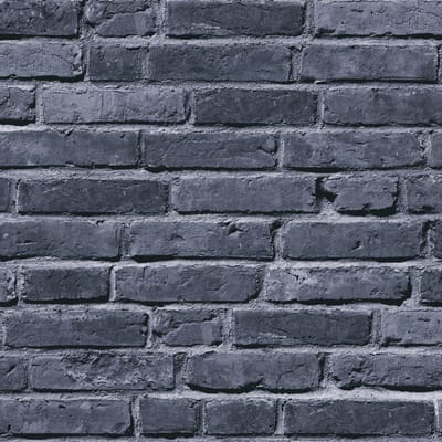 Steen tegel behang Profhome 381331-GU vliesbehang licht gestructureerd in steen look mat zwart grijs 5,33 m2