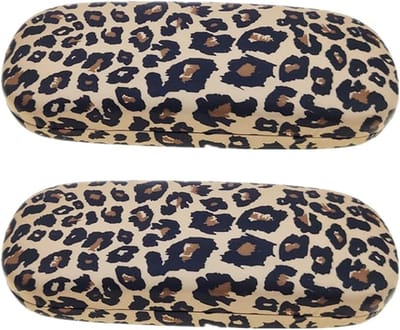 Brilcase M - 2-delig - Luipaardprint - Modeaccessoire voor brillen - SnelShoppen