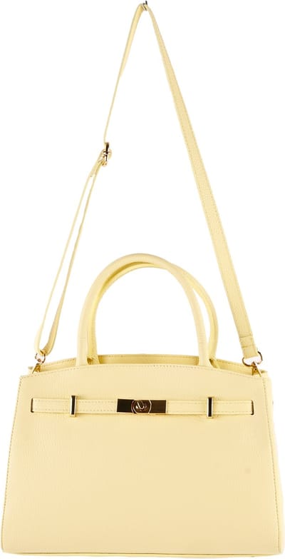 Giuliano lederen handtas Belinda - Dames - Made in Italy - Geel