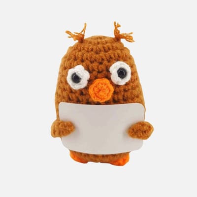 Gelukspoppetje - Gehaakte Uil - Sinterklaas Schoencadeautje - Kleine Cadeautjes - Bedankt - Grappig - Liefde