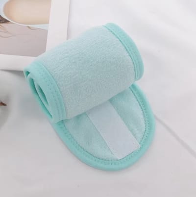 Go Go Gadget - Make-up haarband - Badstof - Met klittenband - 1 stuk - Licht Blauw