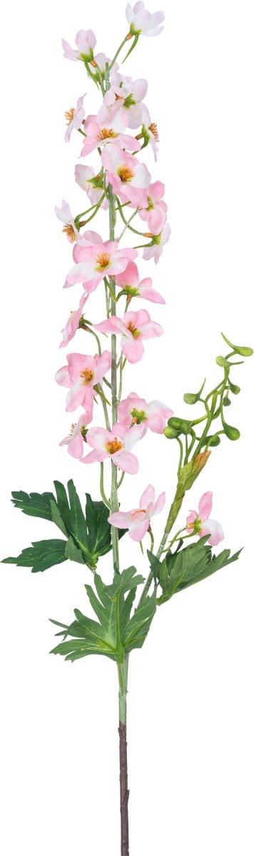 Easyplants | Kunstbloem Delphinium 79 cm lichtroze | Zijde | Nepbloemen | lichtroze | Onderhoudsvrij | Kant-en-klaar