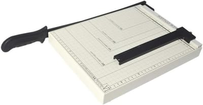 A4 Guillotine Papier Snijmachine 30.5 cm Snijlengte voor 10-12 Vellen Wit en Precisie Snijden
