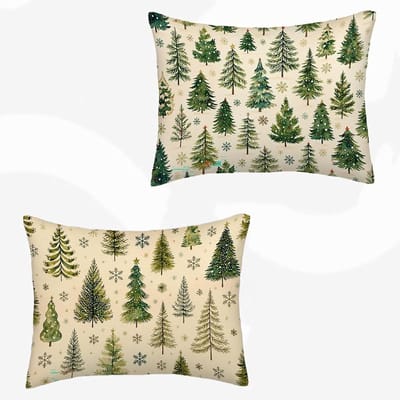 Kussensloop Set - Decoratieve Hoezen - Bank en Tuin - Verborgen Ritssluiting - 60 x 80 cm - Scandinavisch
