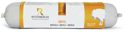 Ritzenberger 100% Buffel gestoomde worst. 24 x 400 gram (doos 12 rollen, 9,6 kilo totaal)